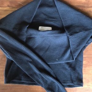 Black off the shoulder sweater